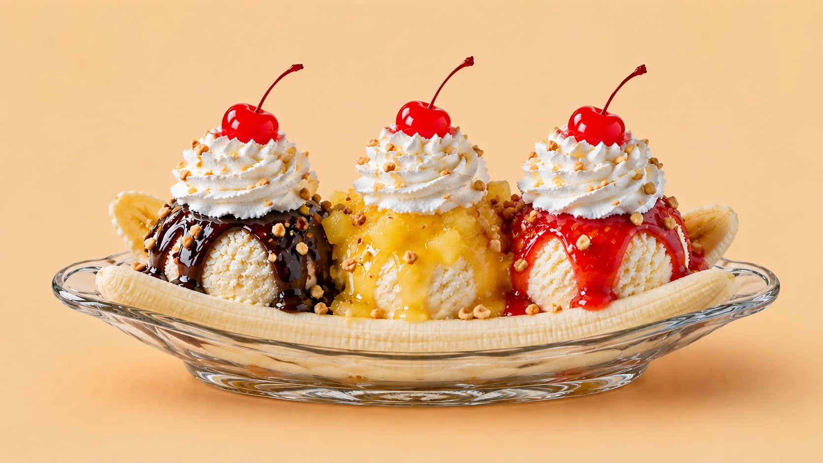 Banana Split 3 scoops