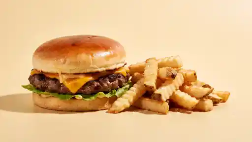 ButterBurger Single burger Fries
