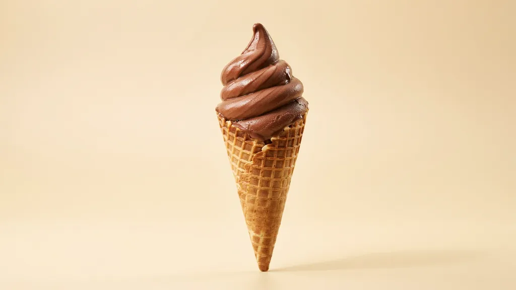 Chocolate waffle cone 1 scoop