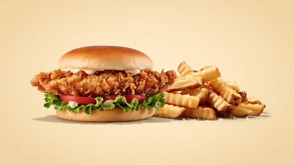 Crispy Chicken Sandwich Chicken sandwich Fries