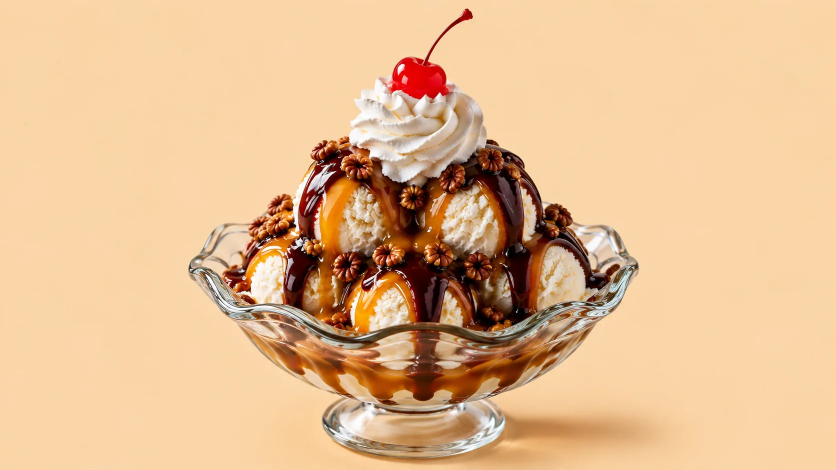 Turtle Sundae 3 scoops