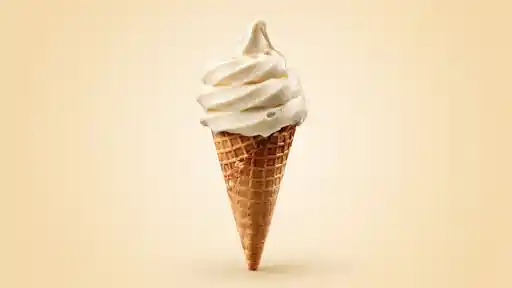Vanilla cake cone 1 scoop