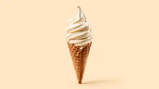 Vanilla waffle cone 1 scoop